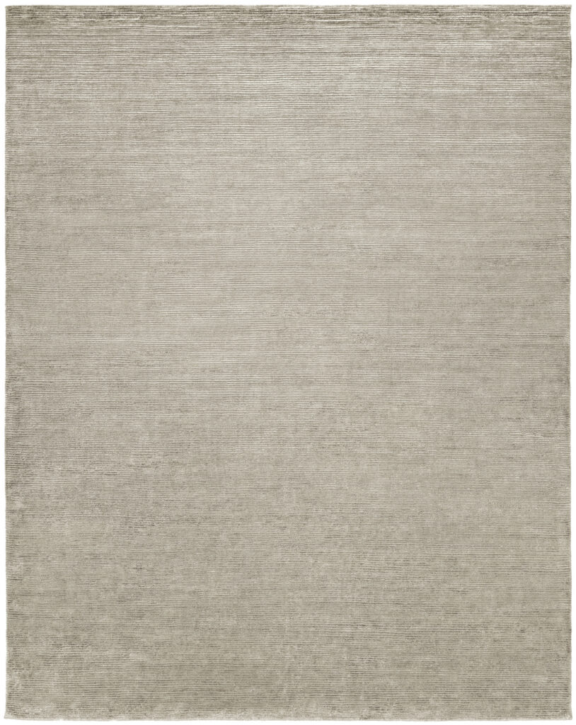 Silver Color Rug MIAMI TEXTURED SILVER RUG - Rugs by Zhaleh